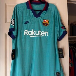 Nike Teal and Maroon Soccer Jersey